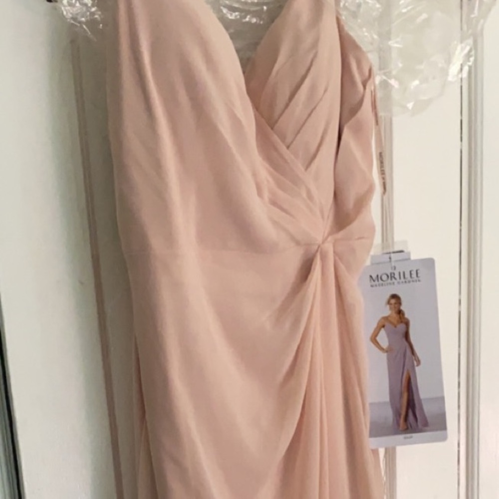 Morilee braids maid dress (blush)